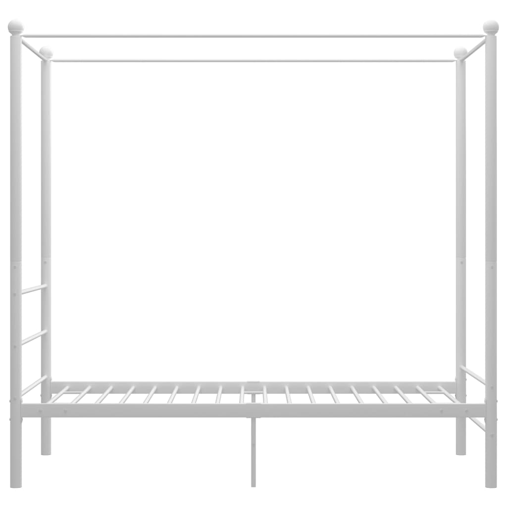 sengestel til himmelseng 100x200 cm metal hvid