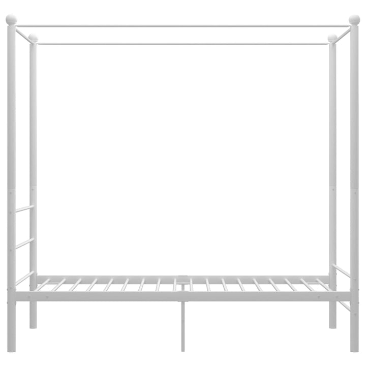 sengestel til himmelseng 100x200 cm metal hvid