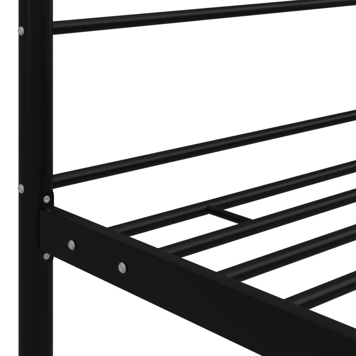 sengestel til himmelseng 120x200 cm metal sort