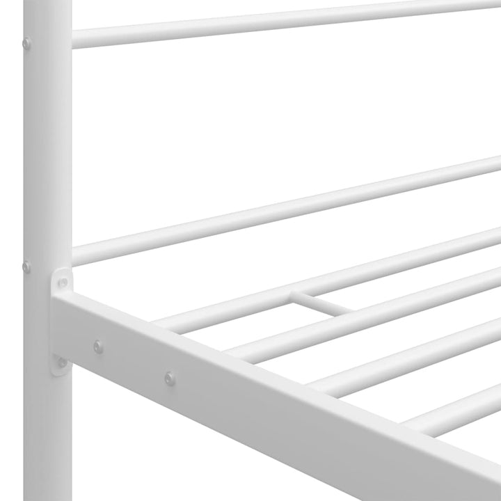 sengestel til himmelseng 120x200 cm metal hvid