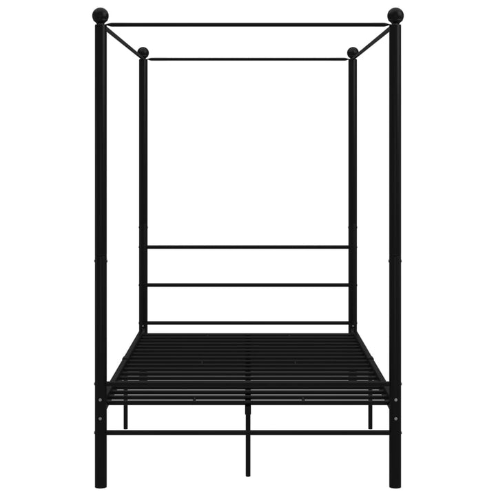 sengestel til himmelseng 140x200 cm metal sort