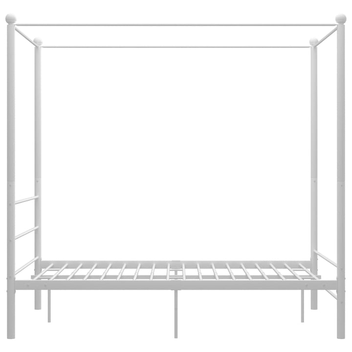 sengestel til himmelseng 140x200 cm metal hvid