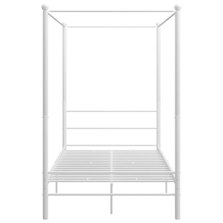 sengestel til himmelseng 140x200 cm metal hvid