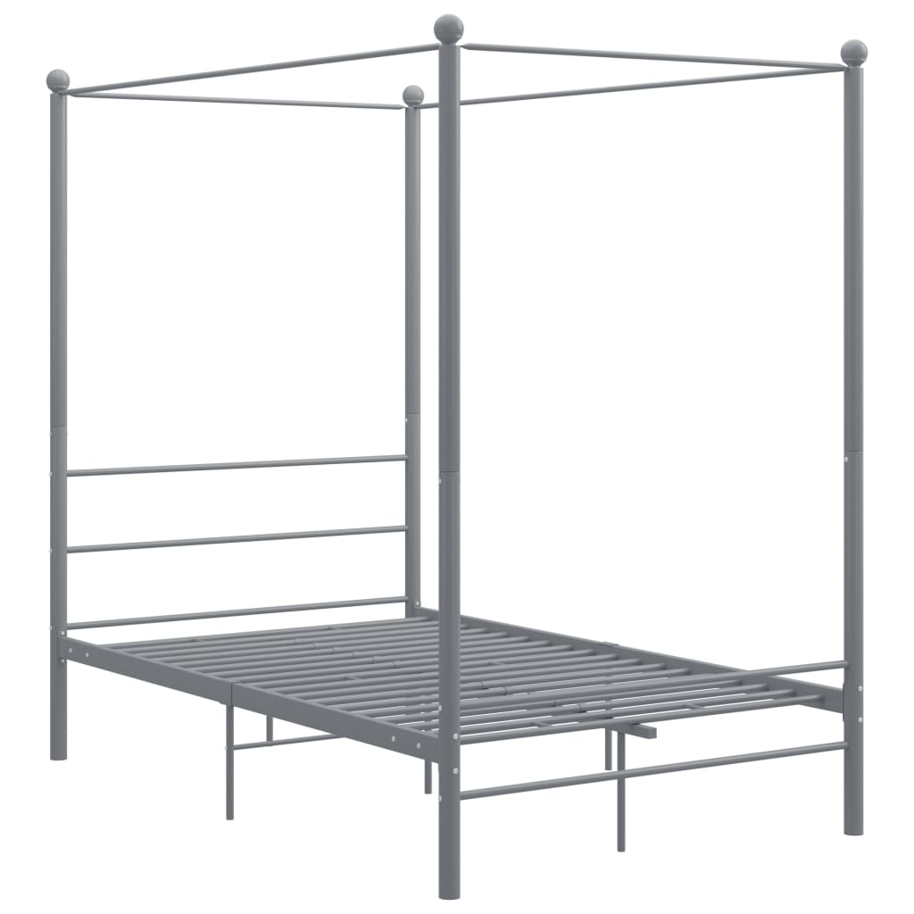 sengestel til himmelseng 140x200 cm metal grå