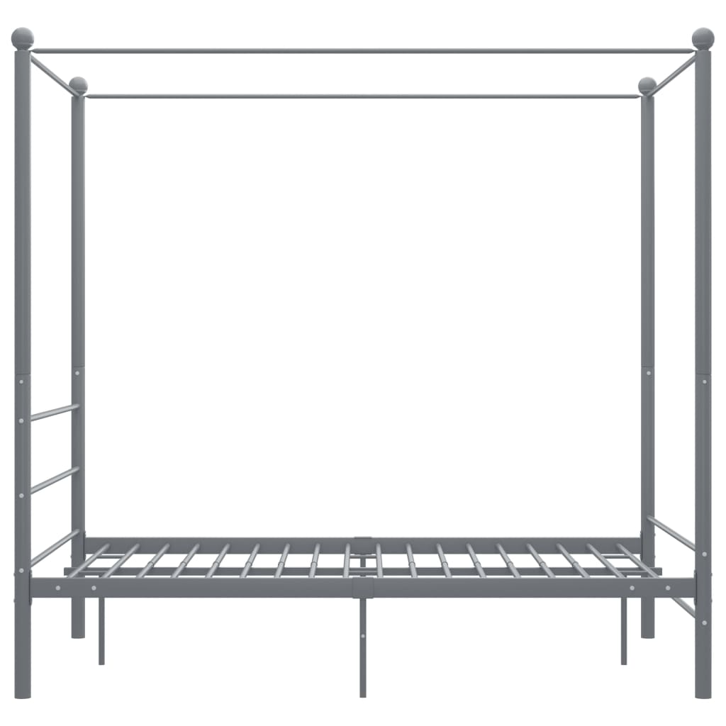 sengestel til himmelseng 140x200 cm metal grå