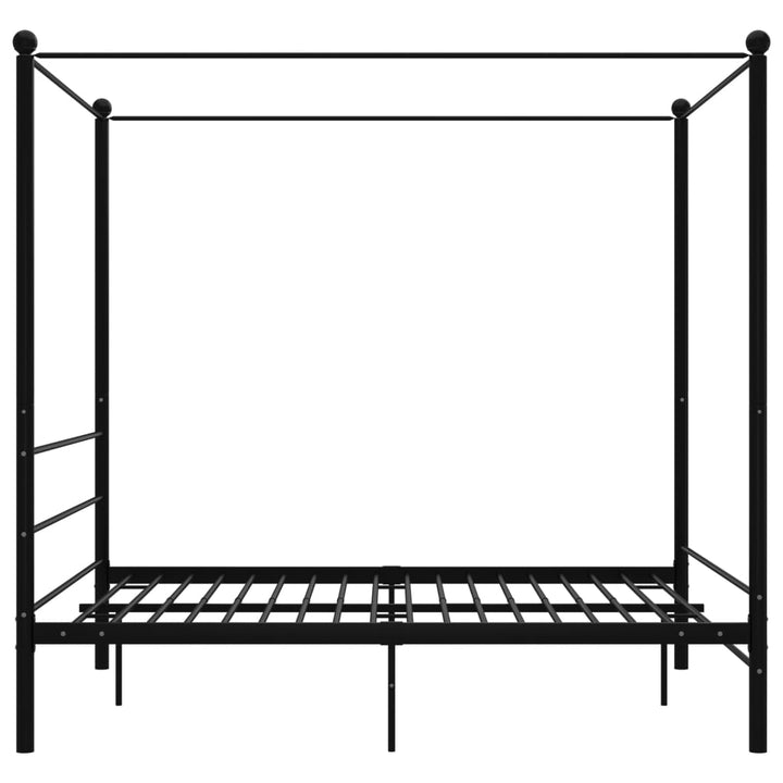 sengestel til himmelseng 160x200 cm metal sort