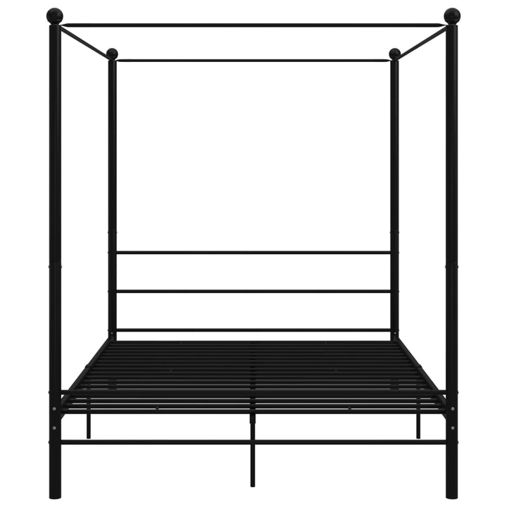 sengestel til himmelseng 160x200 cm metal sort