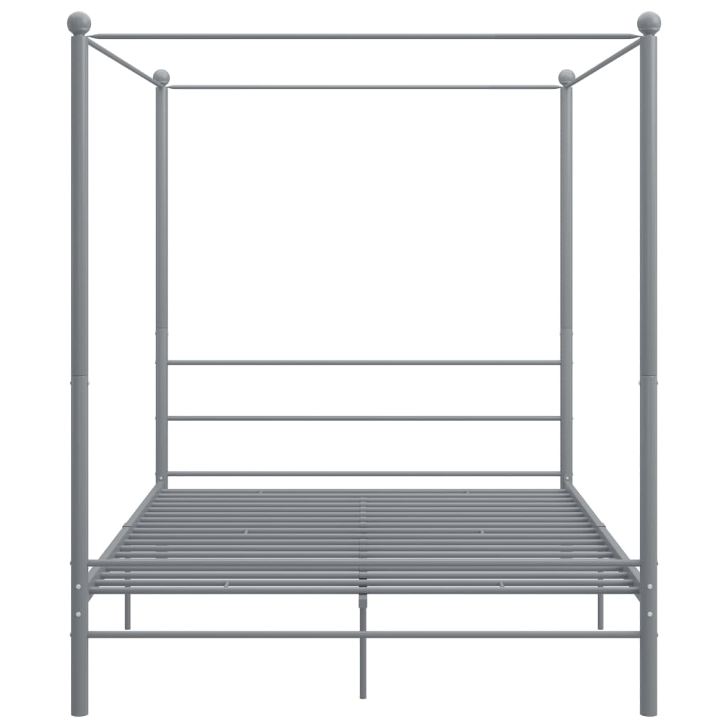 sengestel til himmelseng 160x200 cm metal grå