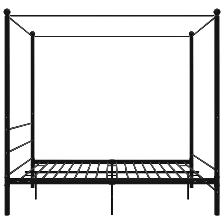sengestel til himmelseng 180x200 cm metal sort