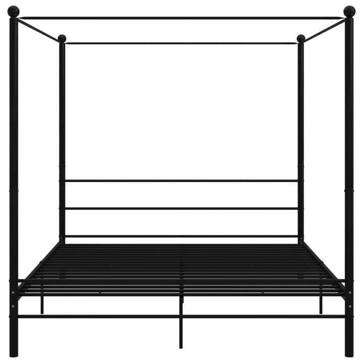 sengestel til himmelseng 180x200 cm metal sort