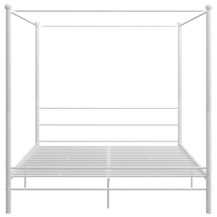 sengestel til himmelseng 180x200 cm metal hvid