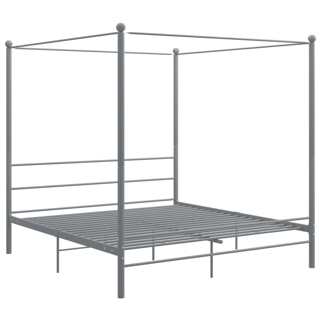 sengestel til himmelseng 180x200 cm metal grå