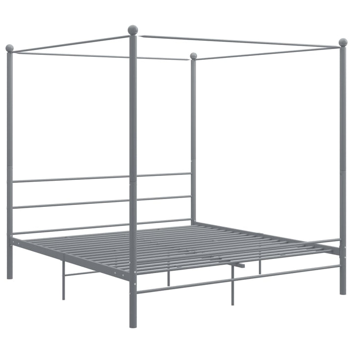 sengestel til himmelseng 200x200 cm metal grå