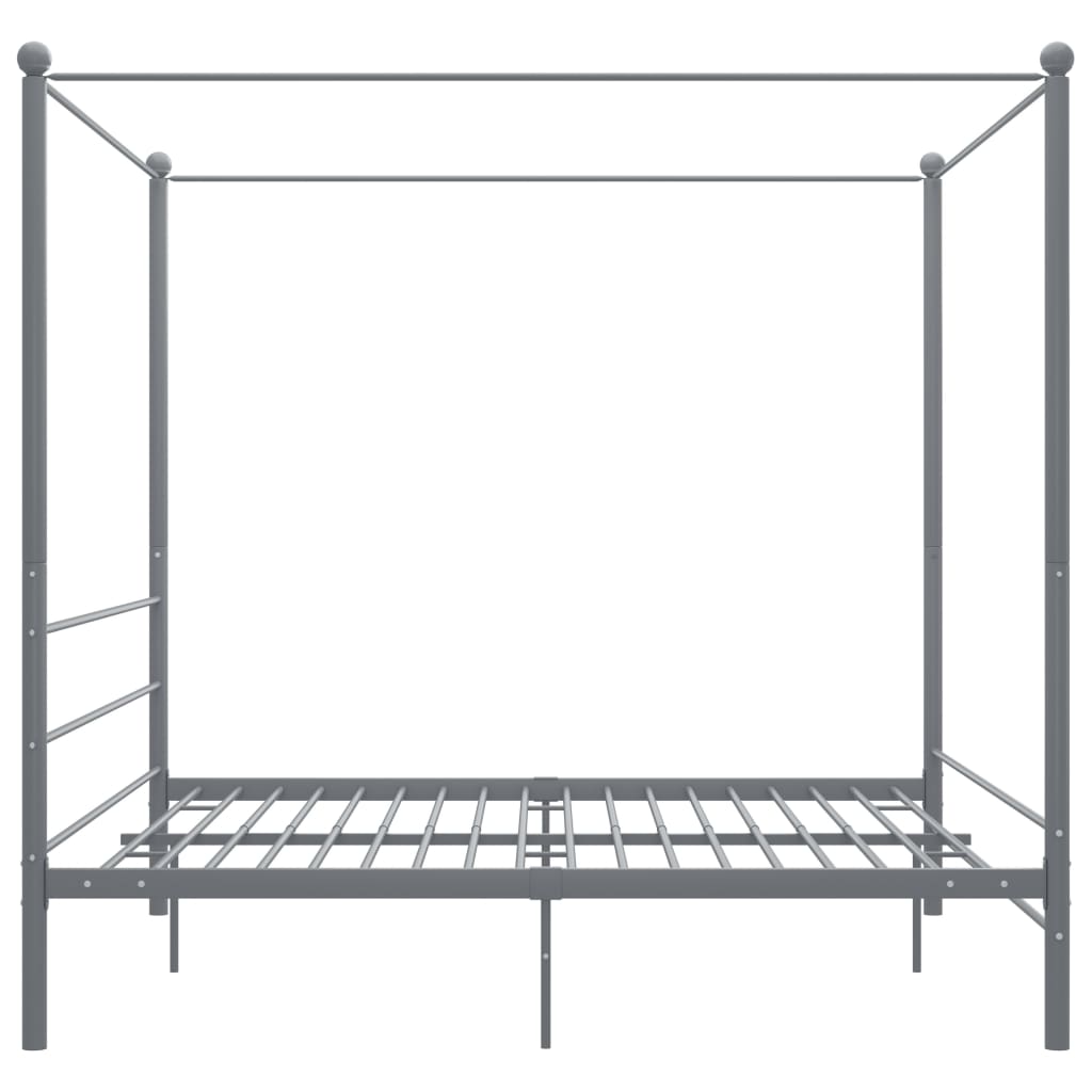 sengestel til himmelseng 200x200 cm metal grå