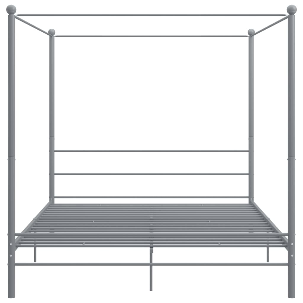 sengestel til himmelseng 200x200 cm metal grå