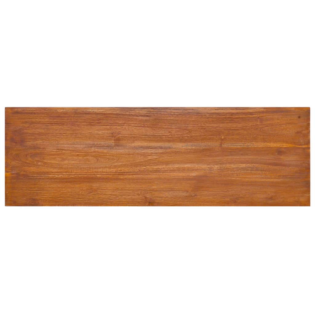 væghængt tv-skab 180x30x30 cm massivt teaktræ