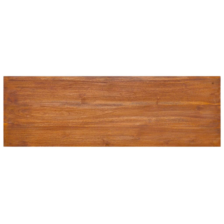væghængt tv-skab 180x30x30 cm massivt teaktræ