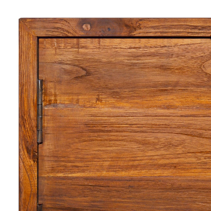 væghængt tv-skab 180x30x30 cm massivt teaktræ