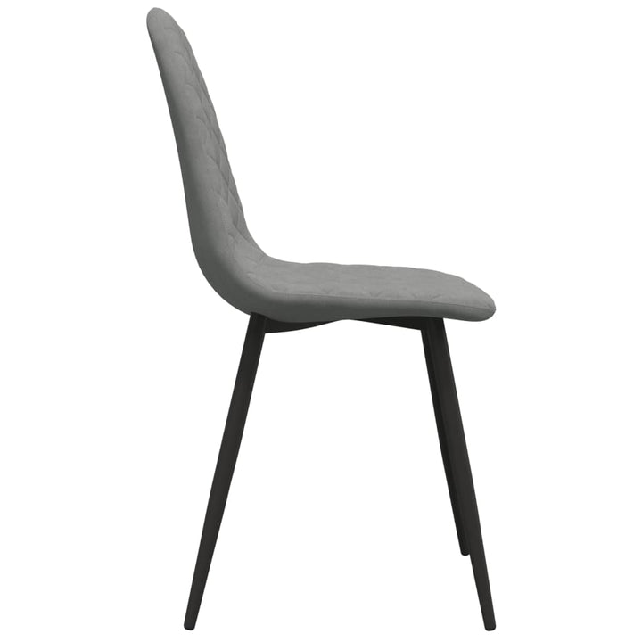 spisebordsstole 4 stk. velour lysegrå