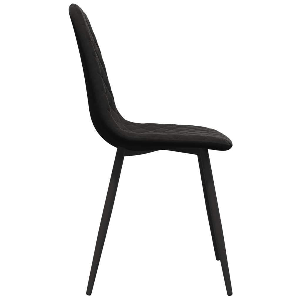 spisebordsstole 4 stk. velour sort