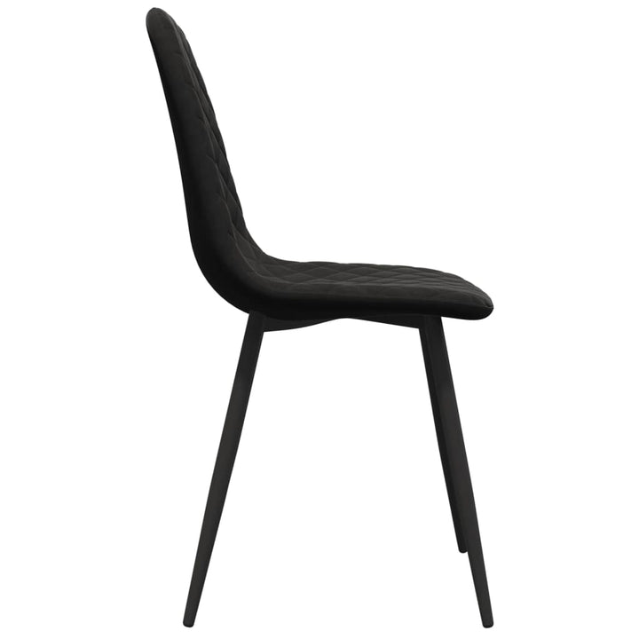 spisebordsstole 4 stk. velour sort