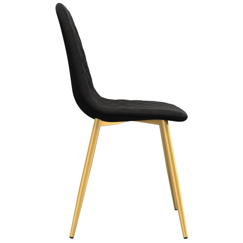 spisebordsstole 4 stk. velour sort
