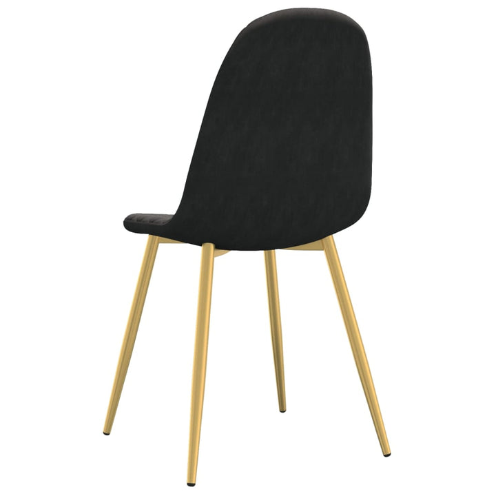 spisebordsstole 4 stk. velour sort