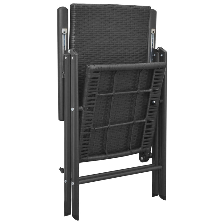 havestole 4 stk. polyrattan sort
