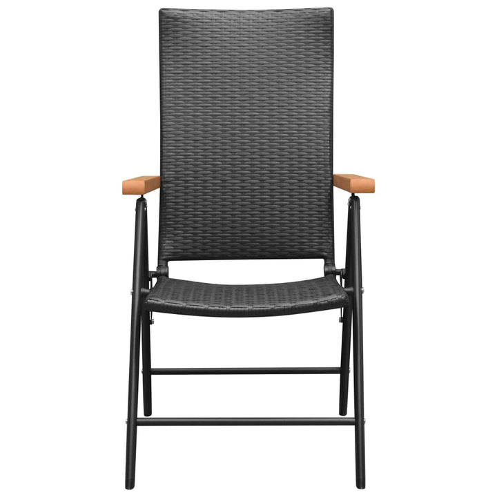 havestole 4 stk. polyrattan sort