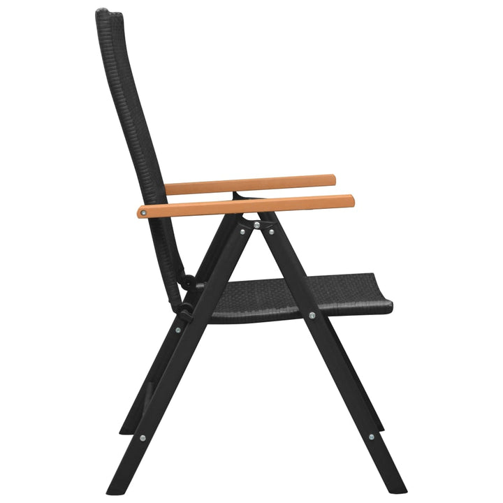 havestole 4 stk. polyrattan sort