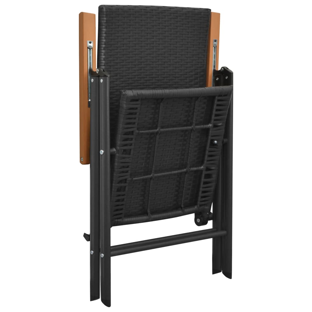 havestole 4 stk. polyrattan sort