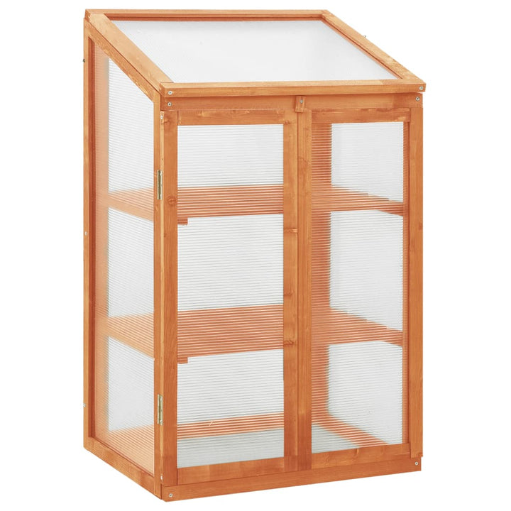 drivhus 60x45x100 cm fyrretræ