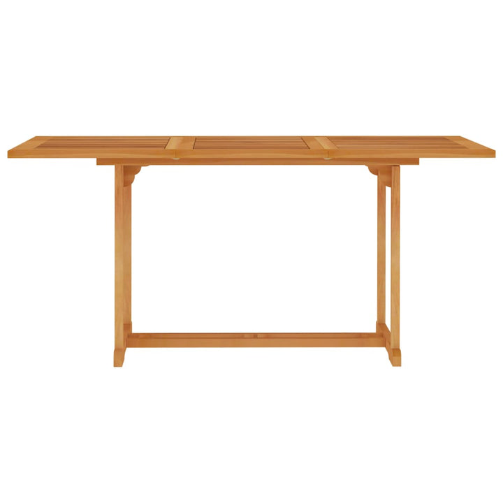 havebord 150x90x75 cm massivt teaktræ