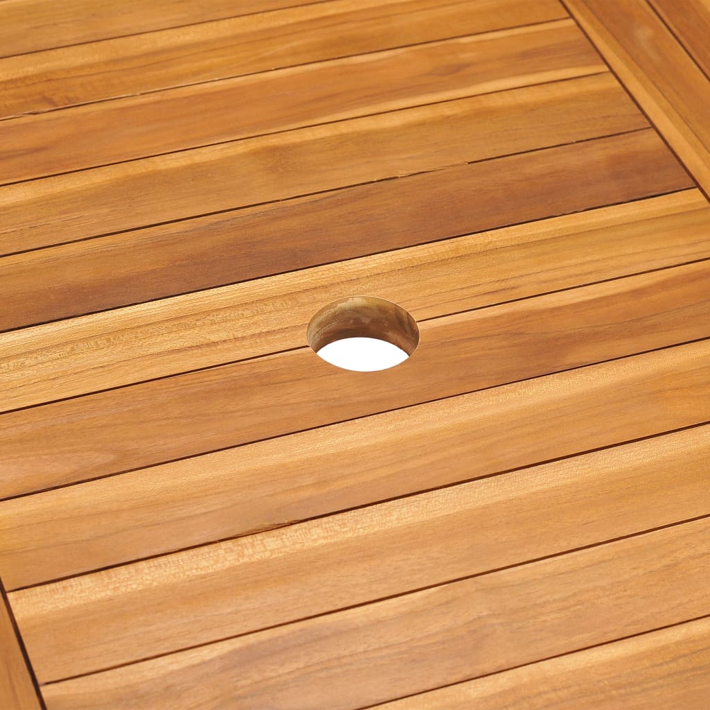 havebord 150x90x75 cm massivt teaktræ