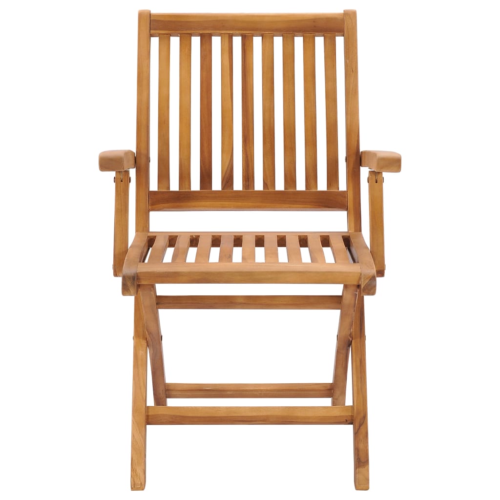 foldbare havestole 2 stk. massivt teaktræ