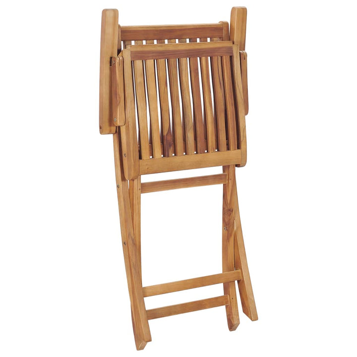 foldbare havestole 2 stk. massivt teaktræ