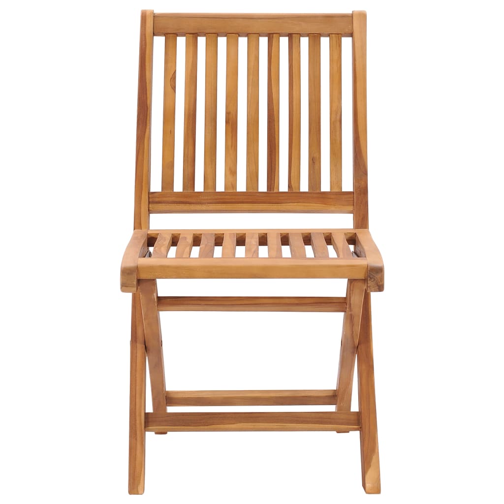 foldbare havestole 2 stk. massivt teaktræ