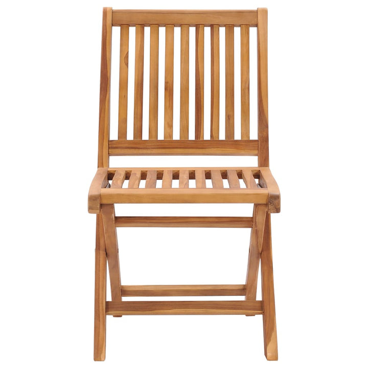 foldbare havestole 2 stk. massivt teaktræ