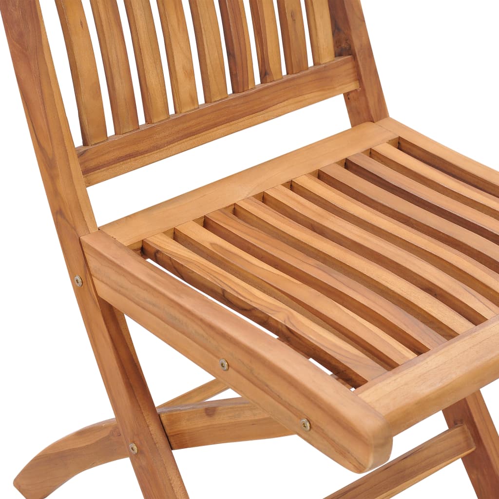 foldbare havestole 2 stk. massivt teaktræ