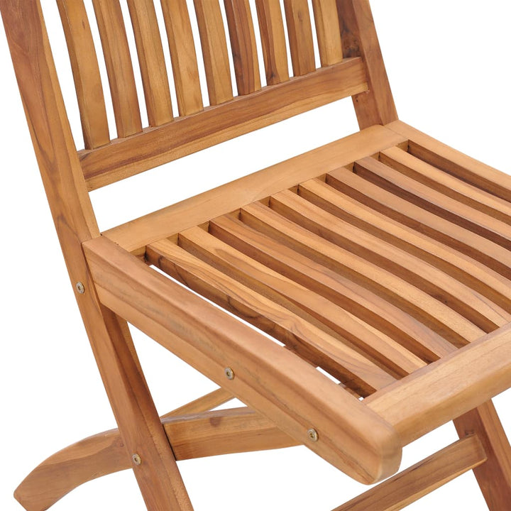 foldbare havestole 2 stk. massivt teaktræ