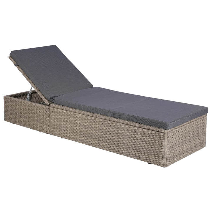 udendørs spisebordssæt 9 dele polyrattan brun