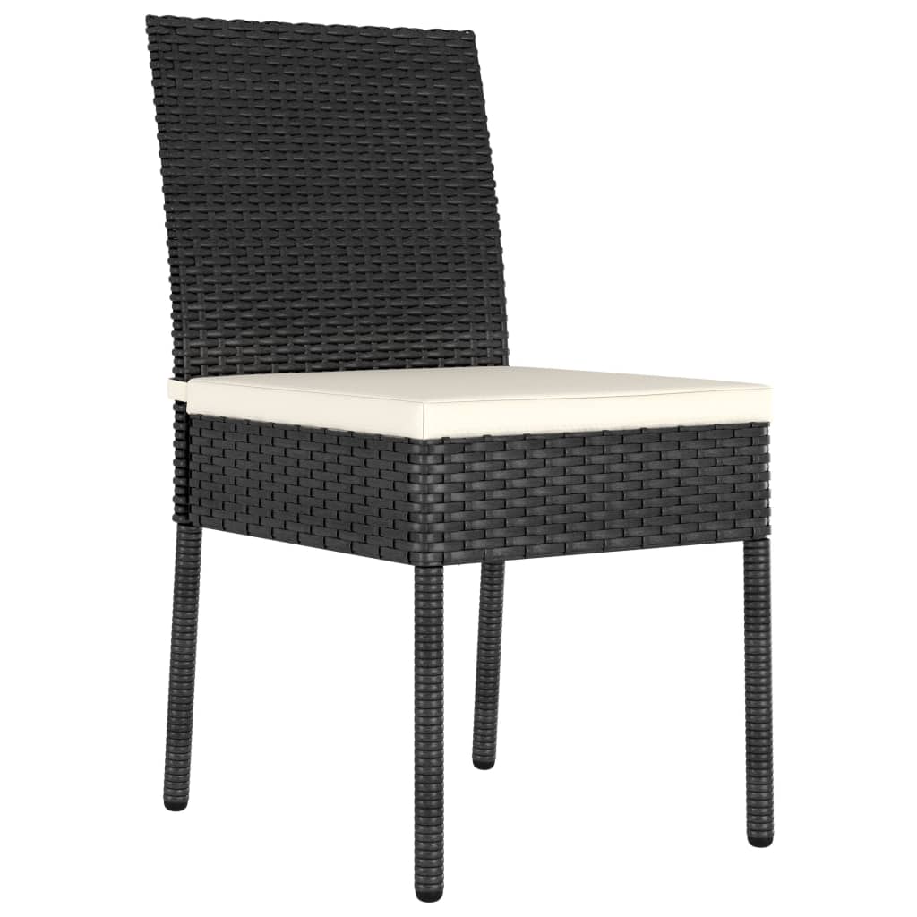 havestole 4 stk. polyrattan sort