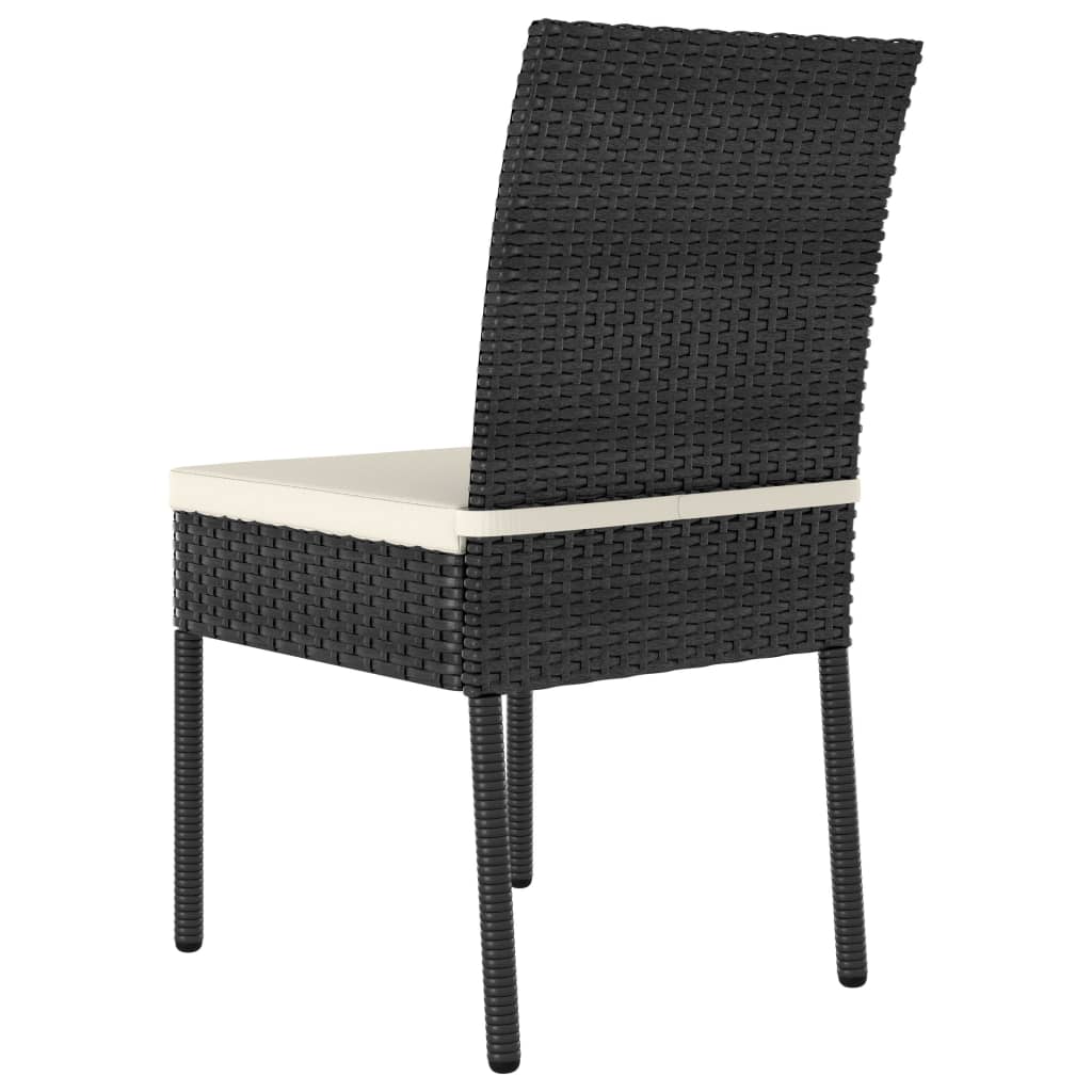 havestole 4 stk. polyrattan sort