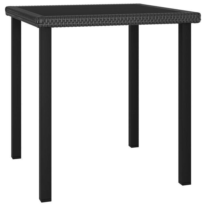 havebord 70x70x73 cm polyrattan grå