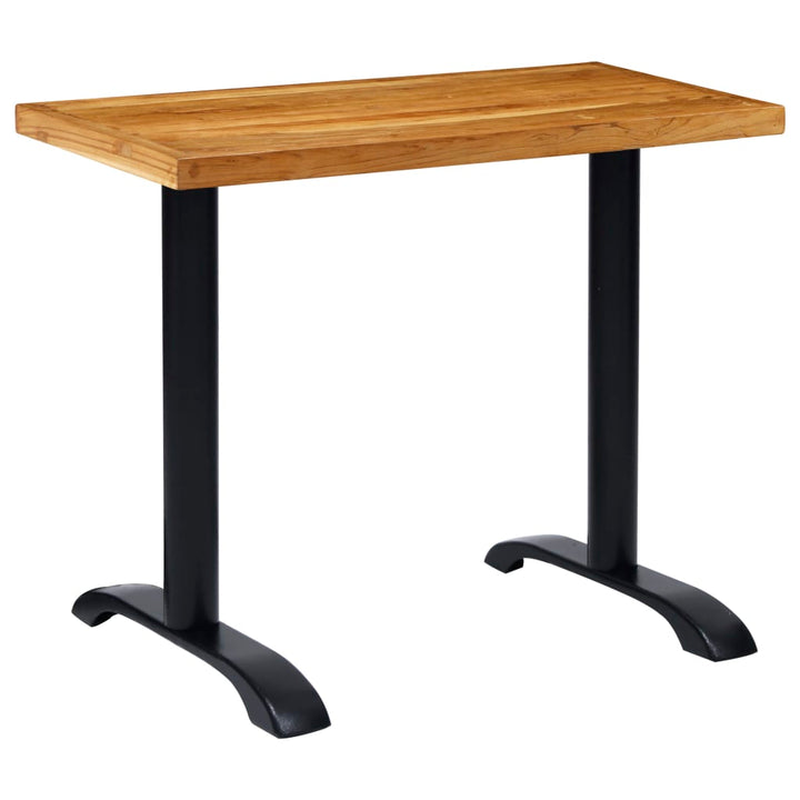bordben til bistrobord 2 stk 61x8x72 cm støbejern sort