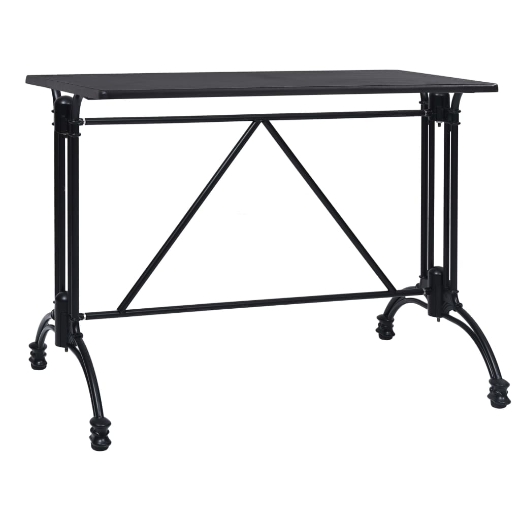bordben til bistrobord 93x60x72 cm støbt aluminium sort