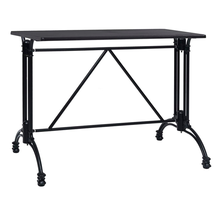 bordben til bistrobord 93x60x72 cm støbt aluminium sort