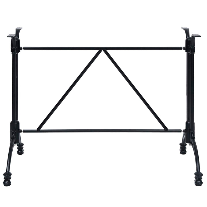bordben til bistrobord 93x60x72 cm støbt aluminium sort