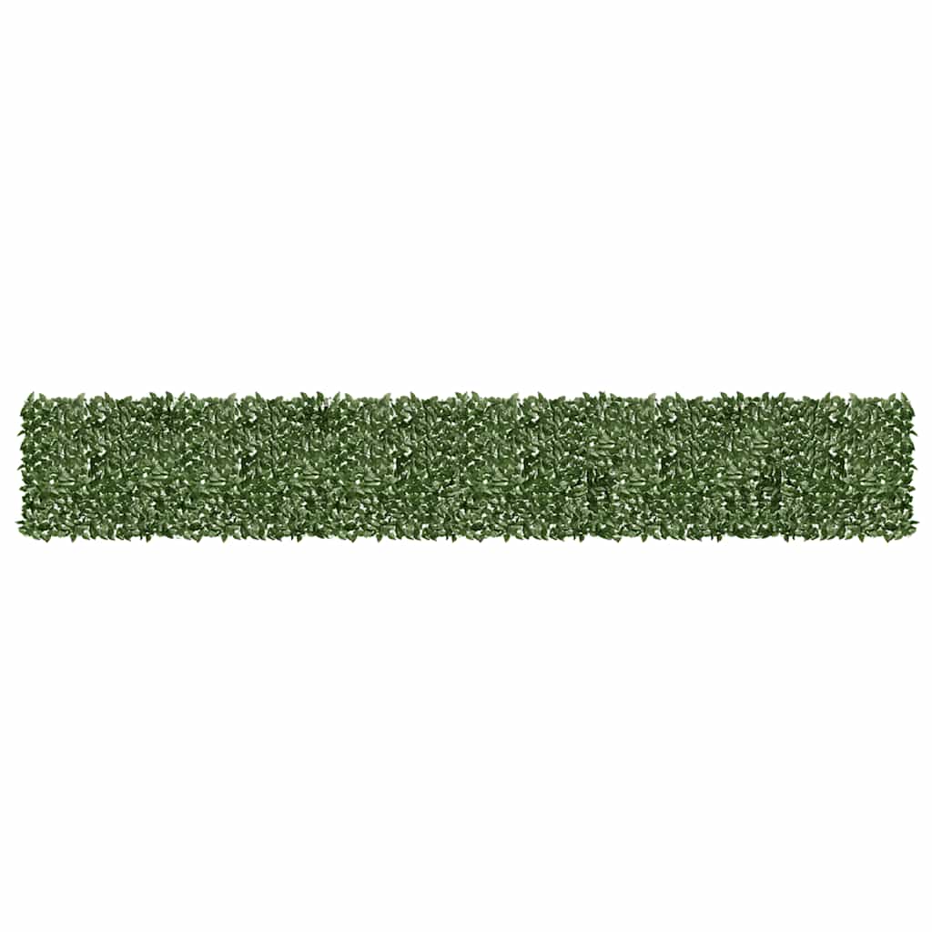 altanafskærmning 600x100 cm mørkegrønne blade