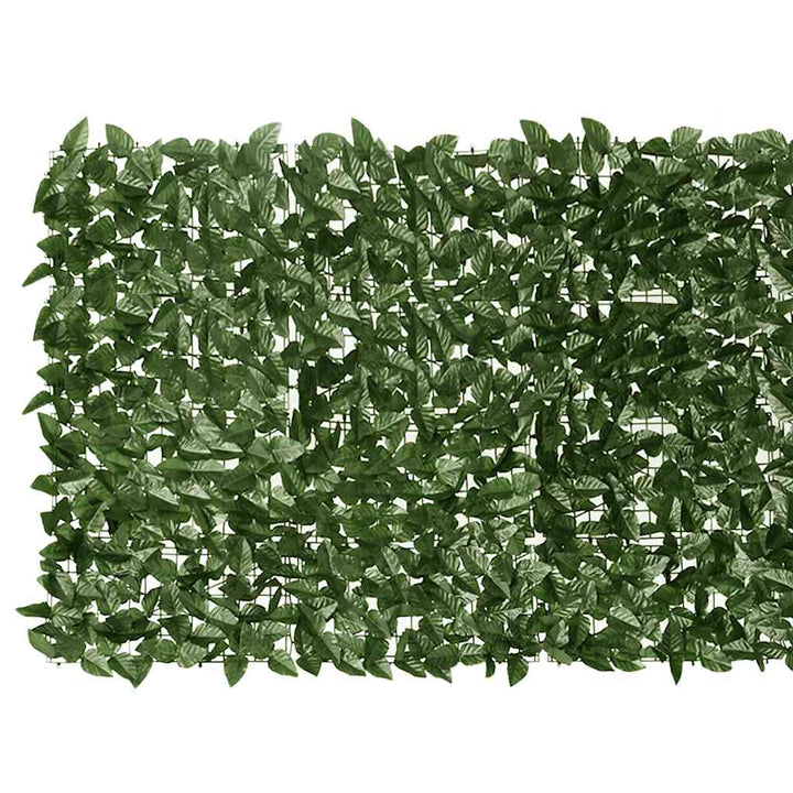 altanafskærmning 600x100 cm mørkegrønne blade